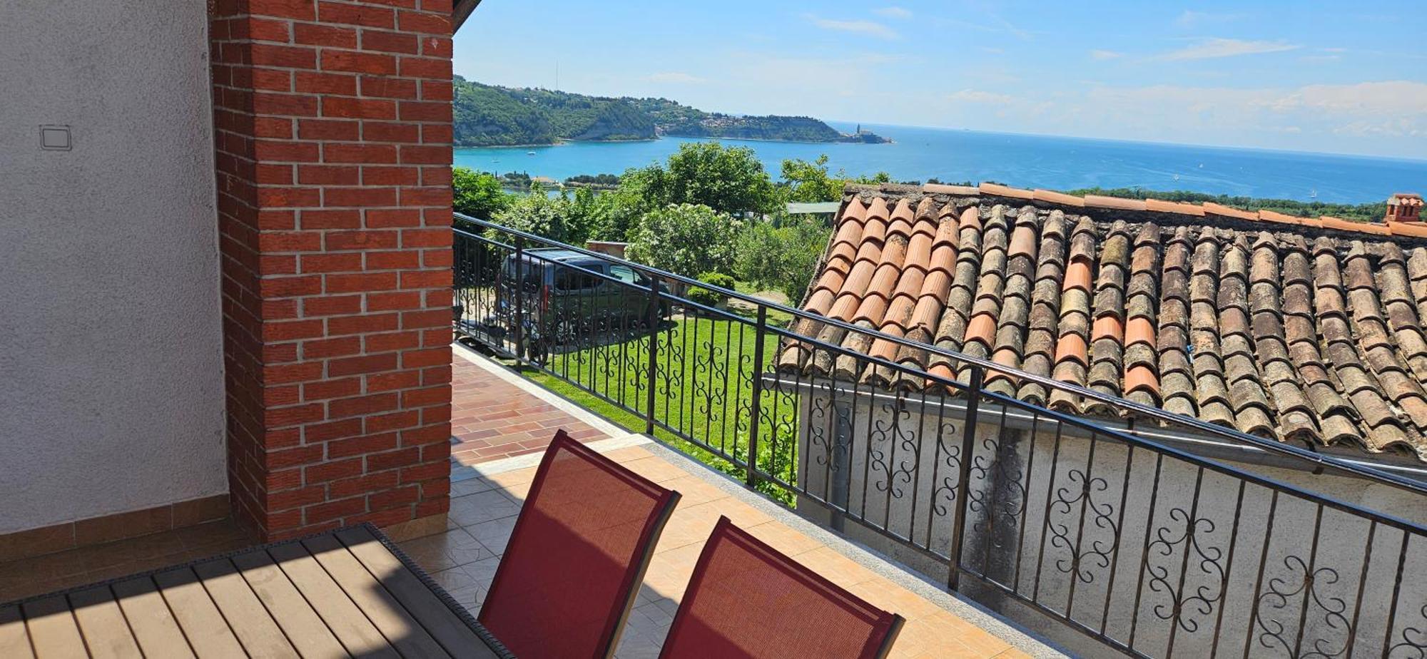 Sea View Apartment Renzzo Strunjan Bagian luar foto
